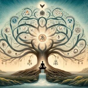 meditating tree of life image