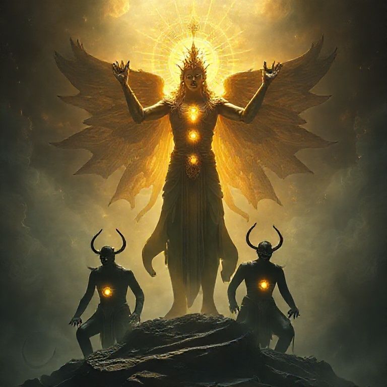 Spiritual illustration for The Wisdom Journal: Breaking the Chain of Pain