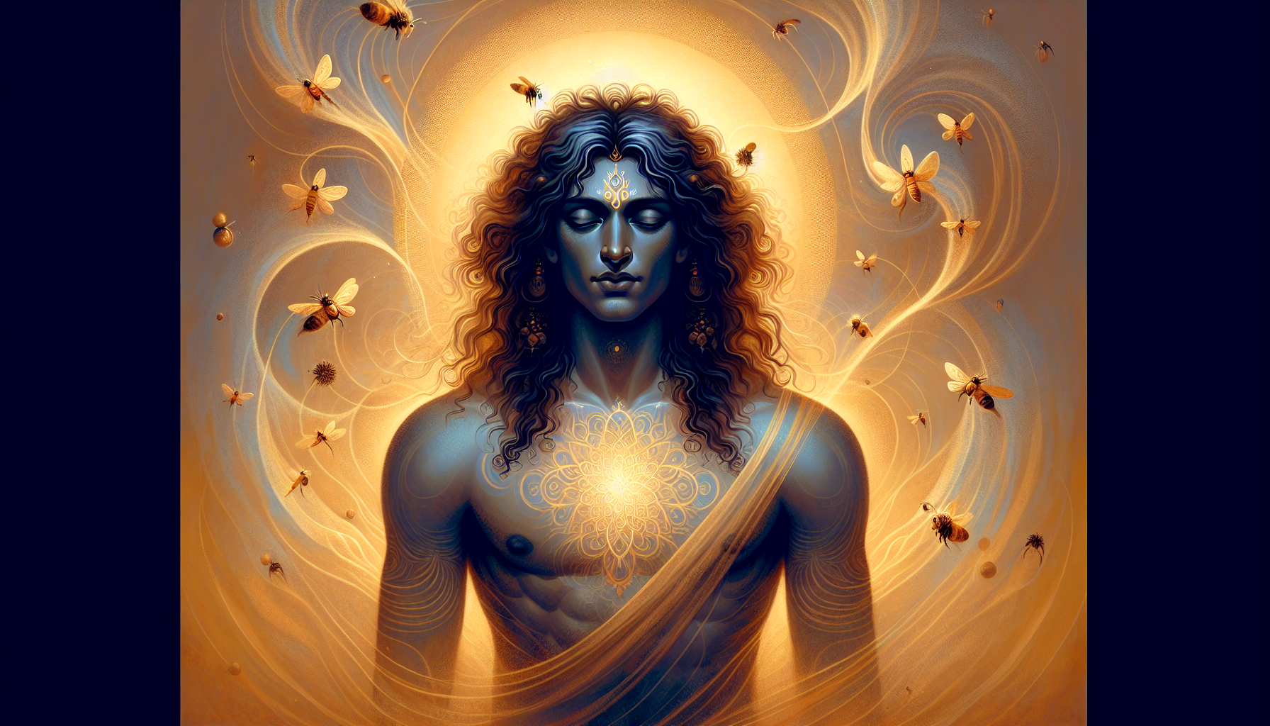 Tulsi Ramayana spiritual illustration