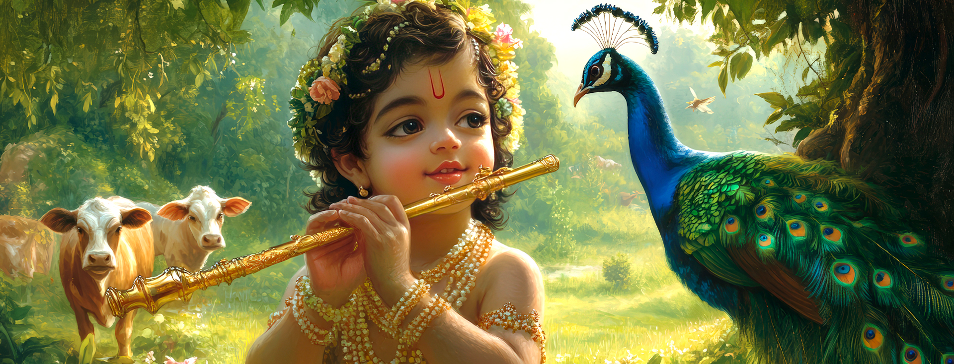 Krshna celebration at the ashram of Swamijyotirmayananda