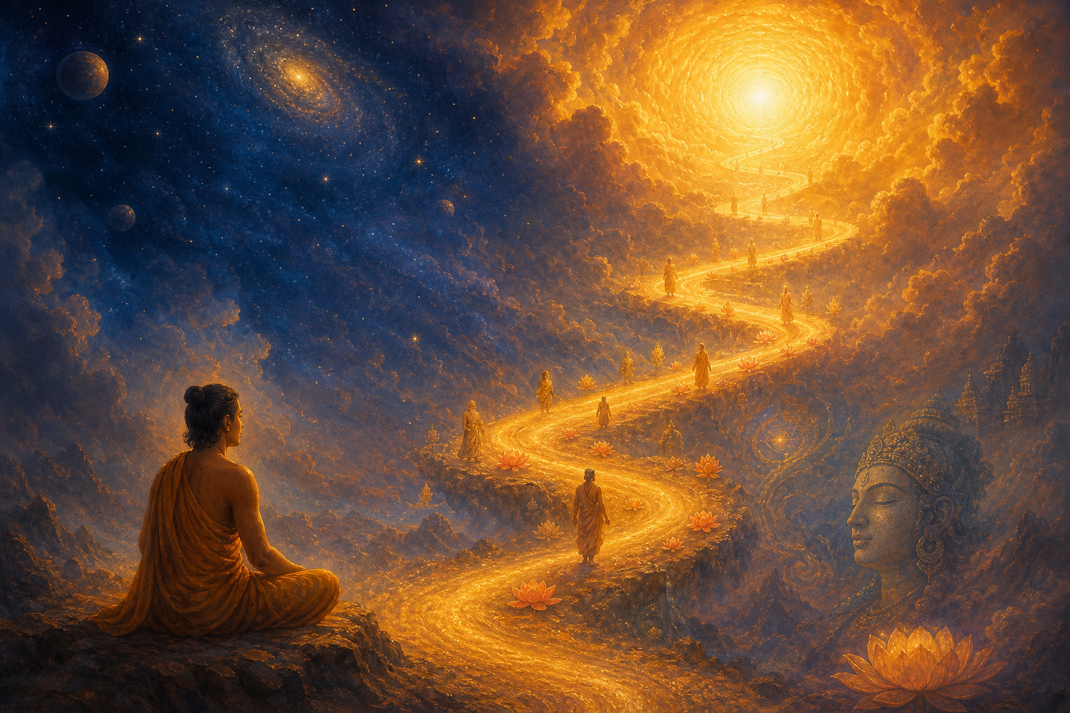 The path of spiritual inquiry — liberation is not given, but continued until one blossoms